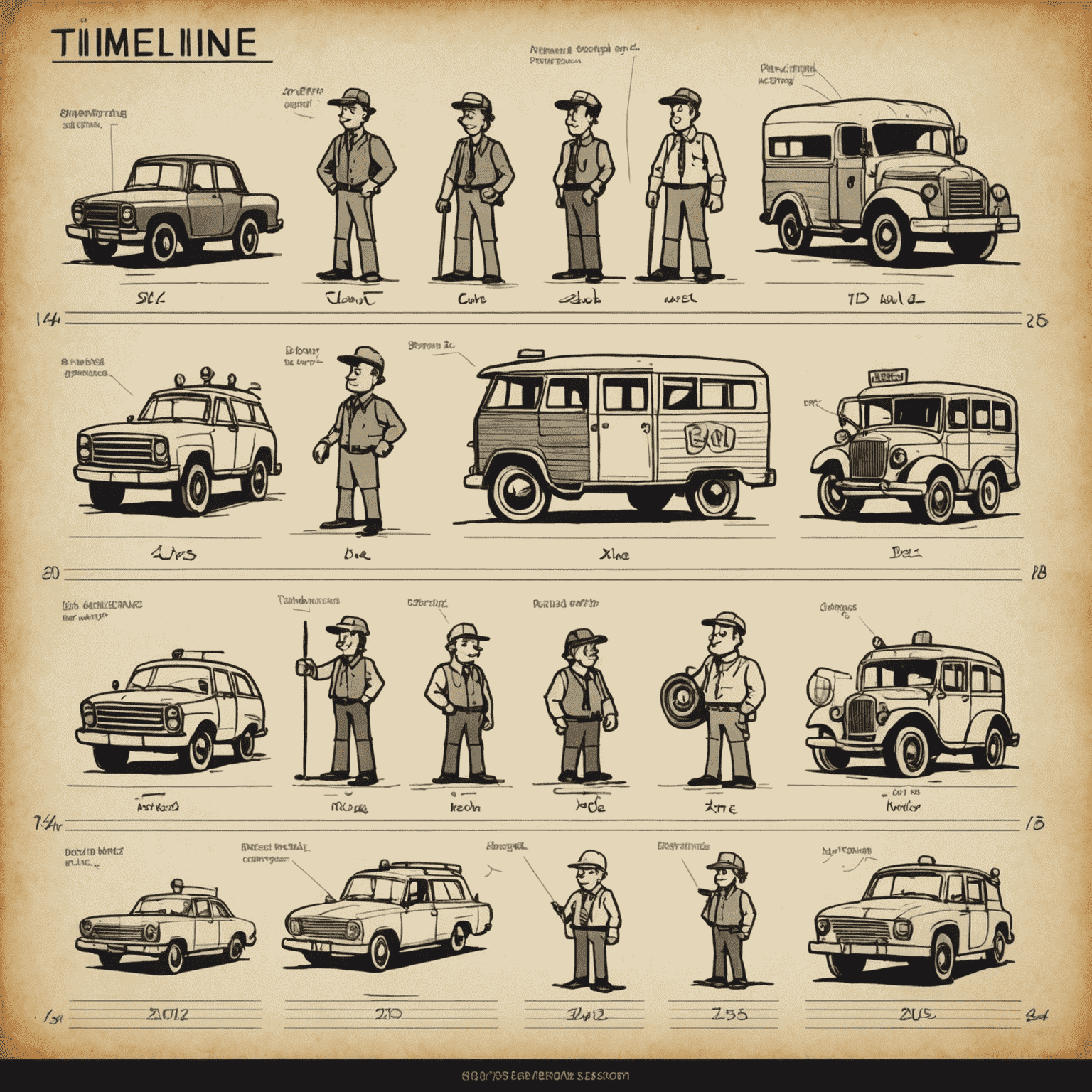 Timeline showing the progression of 2D animation in America, from early hand-drawn cartoons to modern digital techniques