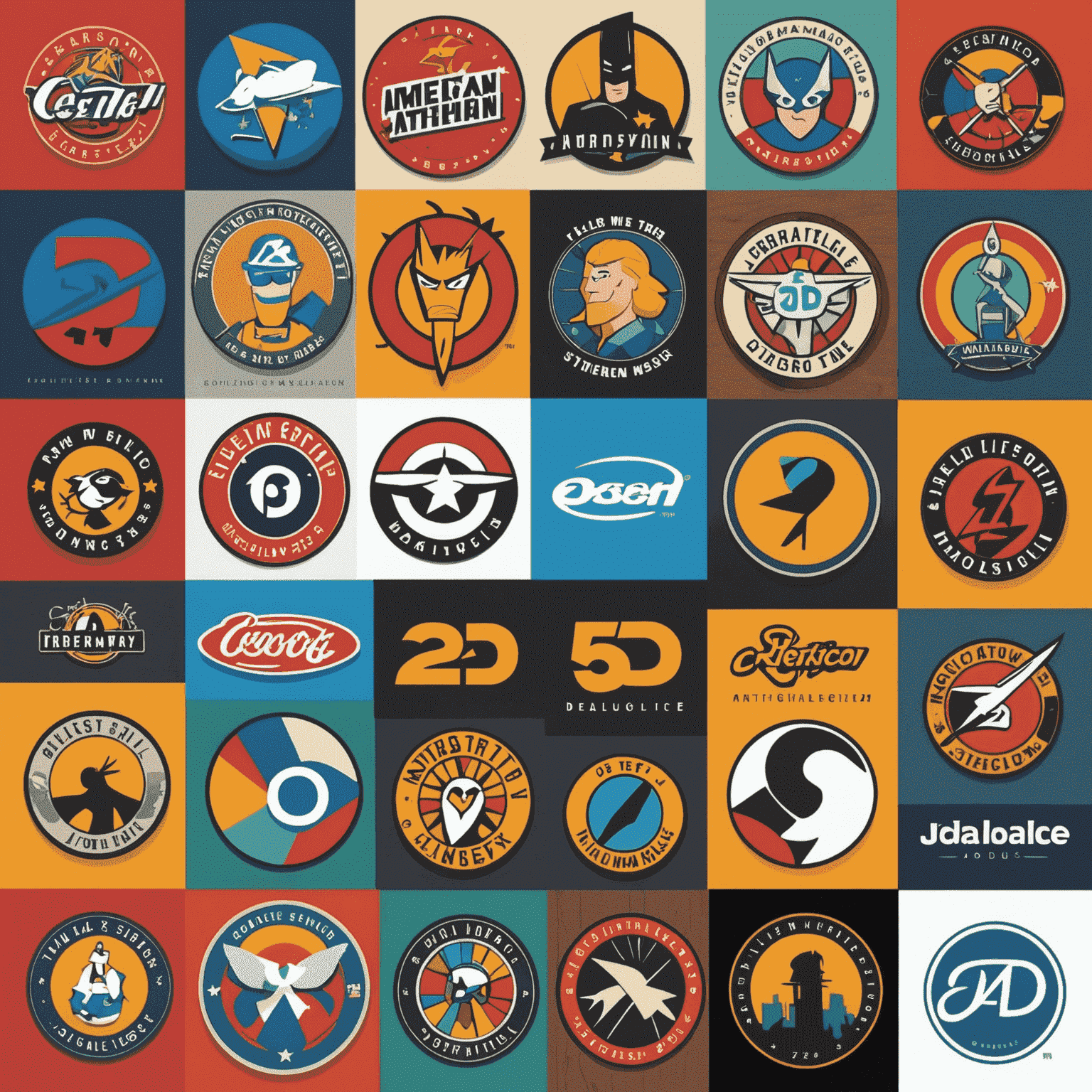 Collage of logos and iconic characters from the top 5 American 2D animation studios